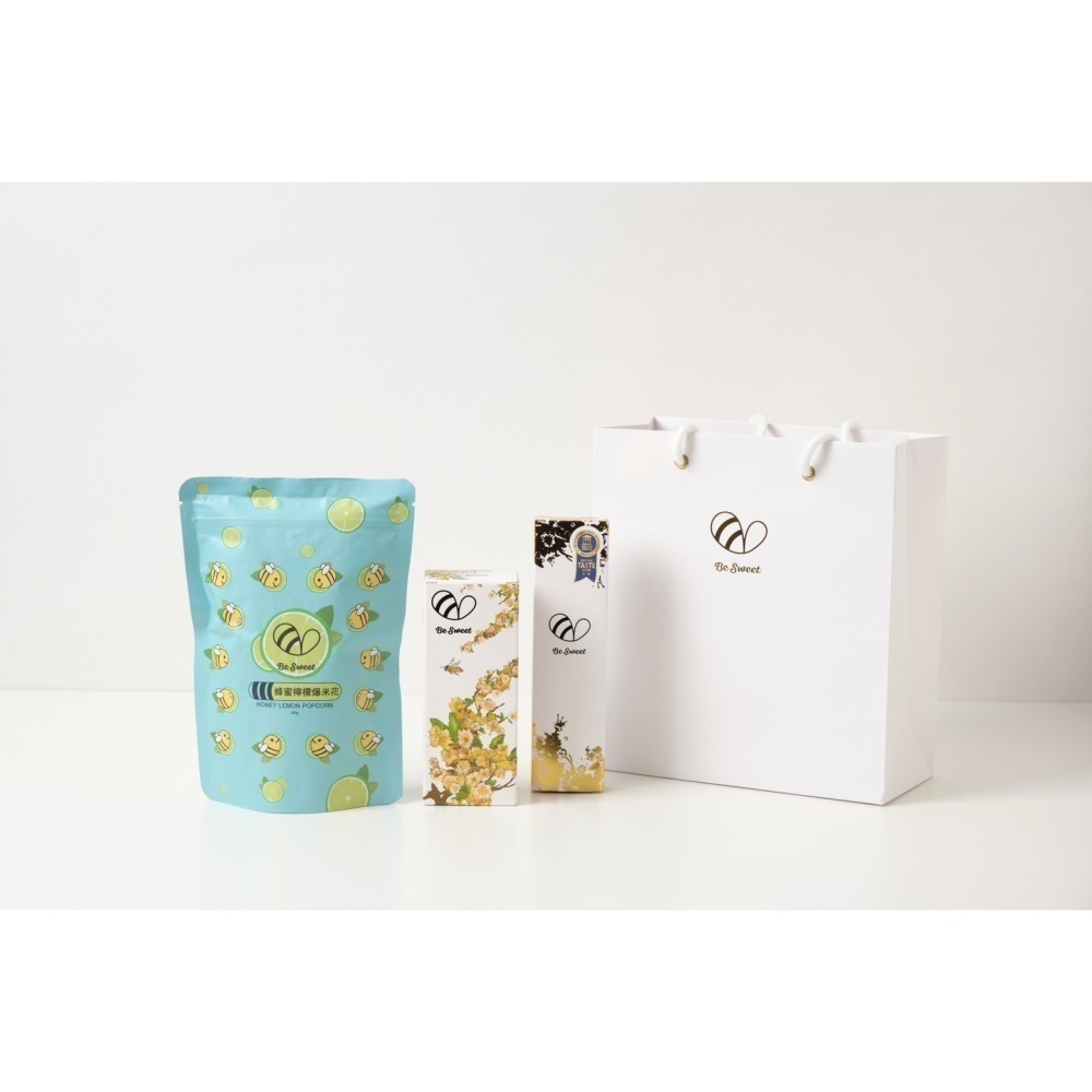 【直播限定組合】蜂蜜檸檬爆米花/包+蜂蜜羊羹90g/條 +100%天然單一龍眼蜂蜜