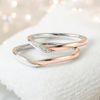 浪漫永恆婚戒對戒，見證愛情的完美印記！