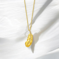 木木選品：閃耀黃金羽毛項鍊，優雅魅力，讓你閃閃惹人愛！