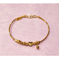 黃金心形手鍊 - 優雅時尚的愛與幸福象徵