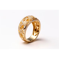 金色戒指｜簡約優雅設計，低調奢華，完美展現個人品味！