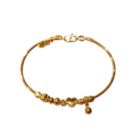 時尚愛心黃金手鐲 - 木木選品精挑細選珍藏魅力