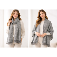 賽德克菱格紋披肩圍巾