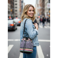 手工編織民族大水桶包