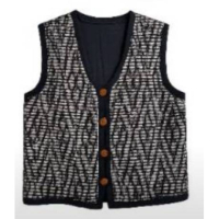 民族風刺繡無袖短背心