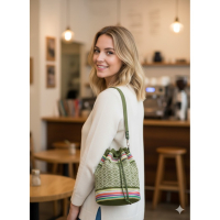 手工編織民族水桶包