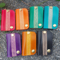 菱格紋系列-汽車鑰匙皮套