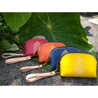 菱格紋系列-中釦零錢包