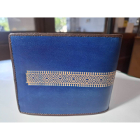 菱格紋系列-皮革短夾