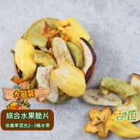 綜合水果脆片系列 (大包裝) 水果脆片 水果餅乾 蔬果脆片系列【甜園】