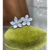 925銀琺瑯珍珠耳釘