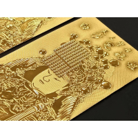 【客製文創商品，數量有限】有過爐 媽祖結緣小卡 白沙屯媽祖金箔小卡