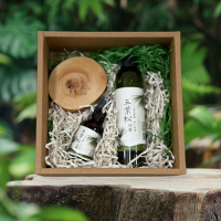 松韻自在自然風韻五葉松植物純露ESG禮盒 含無塗漆天然松木塊