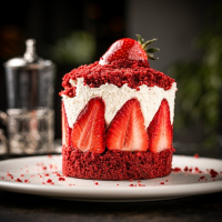紅絲絨草莓奶油蛋糕