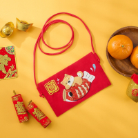 樣樣好物 手工拼布刺繡柴犬新年紅包袋