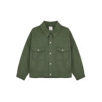 秋冬必備！獨特時尚綠色牛仔外套，舒適耐用，經典與現代的完美融合