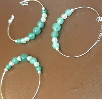 非洲翠玉純銀手鍊