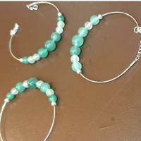 非洲翠玉純銀手鍊