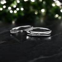 永恆典雅日系鉑金細鑽對戒：見證愛的承諾，閃耀不滅魅力