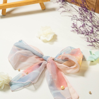 雪紡窄版多用途絲巾18×90cm/眾山-日出