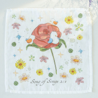 幽谷與花 純棉手帕bbbb 幽谷與花 純棉手帕