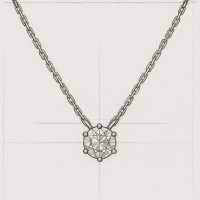 GIA30分單鑽六爪項鍊