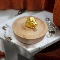 霸氣黃金獅子戒指：勇氣與力量的完美象徵，男士飾品的不二之選！