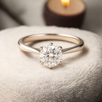 經典六爪鑽戒 - 簡約奢華的完美選擇，象徵愛的永恆與堅定