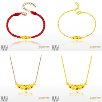 吉富珠寶銀樓-真愛密碼新款【心漾-小 - 編織金手鍊、黃金手鍊、玫瑰鋼項鍊、黃金項鍊】→※下標前請先詢問當日價格