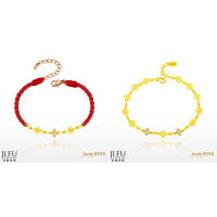 吉富珠寶銀樓-真愛密碼新款【小亮花(CNC) - 編織金手鍊、黃金手鍊】→※下標前請先詢問當日價格