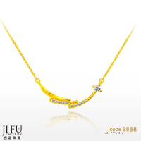 吉富珠寶銀樓-真愛密碼新款【笑容閃閃 - 黃金項鍊】→※下標前請先詢問當日價格