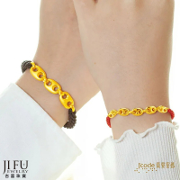 吉富珠寶銀樓-真愛密碼新款【豬你相戀 - 編織金手鍊(男、女)】→※下標前請先詢問當日價格