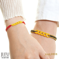 吉富珠寶銀樓-真愛密碼新款【永恆鍊情(卷草紋) - 編織金手鍊(男、女)】→※下標前請先詢問當日價格