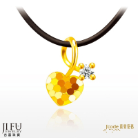 吉富珠寶銀樓-真愛密碼新款【愛情好結果 - 黃金墜子】→※下標前請先詢問當日價格