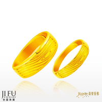 吉富珠寶銀樓-真愛密碼新款【愛情年輪 - 黃金戒指（男、女）】→※下標前請先詢問當日價格