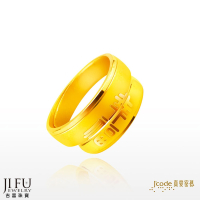 吉富珠寶銀樓-真愛密碼新款【幸福陪伴 - 黃金戒指（男、女）】→※下標前請先詢問當日價格