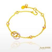 吉富珠寶銀樓-真愛密碼新款金銀配系列手鍊【相戀-金銀配手鍊】另有純銀手鍊