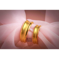 吉富珠寶銀樓【男女對戒】R018C0101→●下標前請先詢問當日優惠價格●  9999純金 情人對戒 結婚金飾