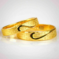 吉富珠寶銀樓【黃金對戒】R018C0301→●下標前請先詢問當日優惠價格● 黃金戒指 9999純金 情人對戒 結婚金飾