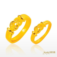 吉富珠寶銀樓-真愛密碼新款黃金對戒【相守相結-純金對戒】→●下標前請先詢問當日優惠價格●