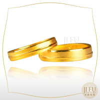 吉富珠寶銀樓【男女對戒】R018C3401→●下標前請先詢問當日優惠價格● 黃金戒指 9999純金 情人對戒 結婚金飾