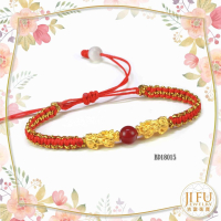 吉富珠寶銀樓-黃金編織蠟繩手鍊【BD18015招財貔貅手鍊】→※下標前請先詢問當日優惠價格※