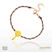 吉富珠寶銀樓-真愛密碼新款黃金手鍊【捕夢網 - 紫/紅/黑編織手鍊】→※下標前請先詢問當日價格※