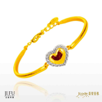 吉富珠寶銀樓-真愛密碼新款【簡單愛 - 金銀配手環/銀手環】→※下標前請先詢問當日優惠價格※