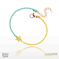 吉富珠寶銀樓-真愛密碼新款黃金手鍊【小幸運 星星-粉/紅/藍綠/黑編織手鍊】→※下標前請先詢問當日優惠價格※