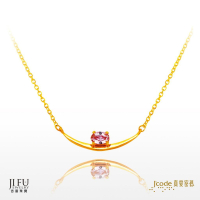 吉富珠寶銀樓-真愛密碼新款【粉粉甜笑 - 黃金項鍊】→※下標前請先詢問當日價格※