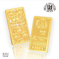 吉富珠寶銀樓-純黃金9999幻彩經典富貴吉祥煌隆金塊【一錢版】→※下標前請先詢問當日價格※