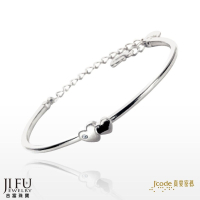 吉富珠寶銀樓x真愛密碼【兩心相伴 - 純銀手環 / 手鐲】→※下標前請先詢問當日價格※