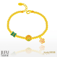 吉富珠寶銀樓-真愛密碼新款【開運大補帖 - 金珠黃金手鍊】 →※下標前請先詢問當日價格※