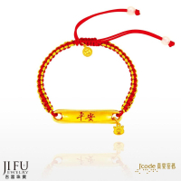 吉富珠寶銀樓-真愛密碼新款【大甲媽 一生平安虎爺-編織金手鍊】→※下標前請先詢問當日價格※